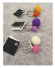 Wool Marumaru Ring/corsage*corsage