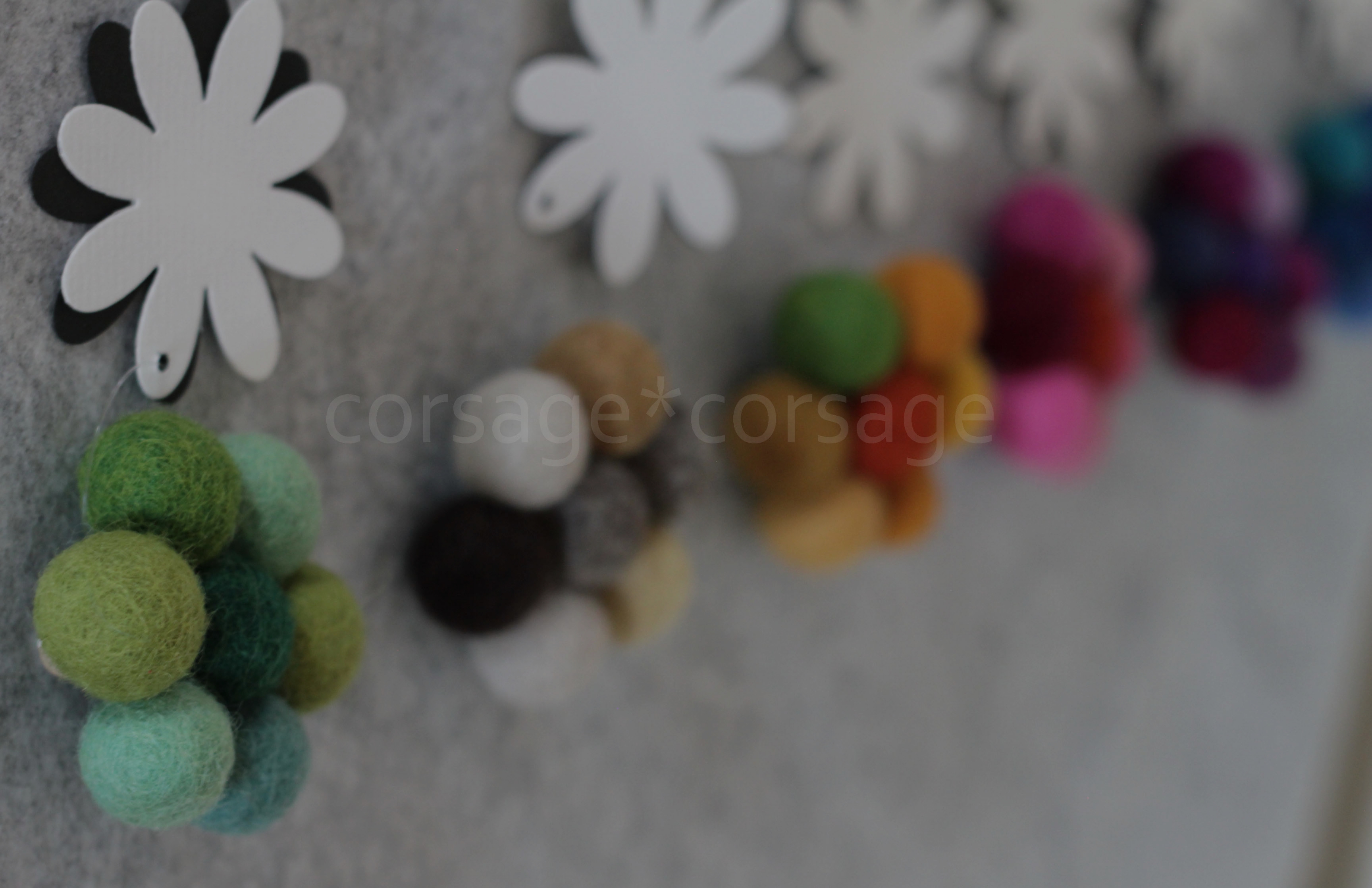 Wool Maruaru Corsage/corsage*corsage