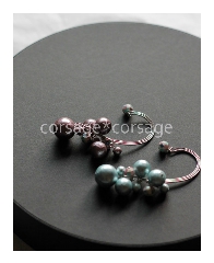 CottonPearl & ShellPearl Ear Caph/corsage*corsage