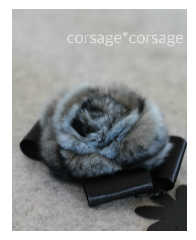 Fur Rose Corsage/corsage*corsage