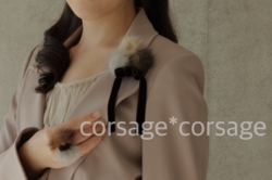 Mink Far 3tone Corsage/corsage*corsage