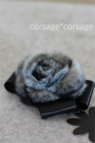 Fur Rose Corsage/corsage*corsage