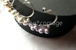 CottonPearl & Swarovski Ear Caph/corsage*corsage