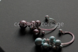 CottonPearl & ShellPearl Ear Caph/corsage*corsage