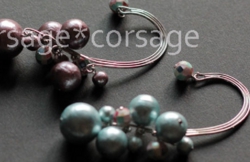 CottonPearl & ShellPearl Ear Caph/corsage*corsage