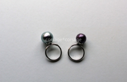 CottonPearl  2tone Ring/corsage*corsage