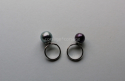 CottonPearl  2tone Ring/corsage*corsage