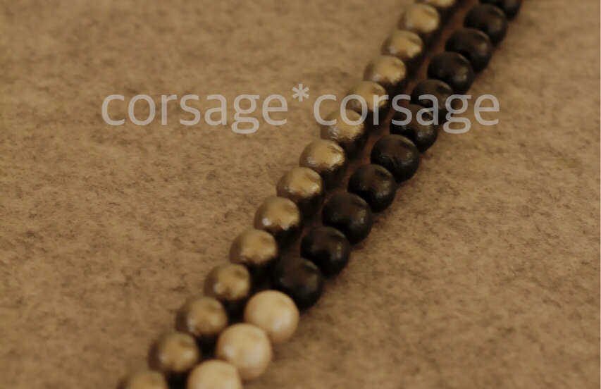 CottonPearl Necklace/corsage*corsge