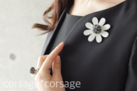 Leather Swarovski Corsage/corsage*corsage