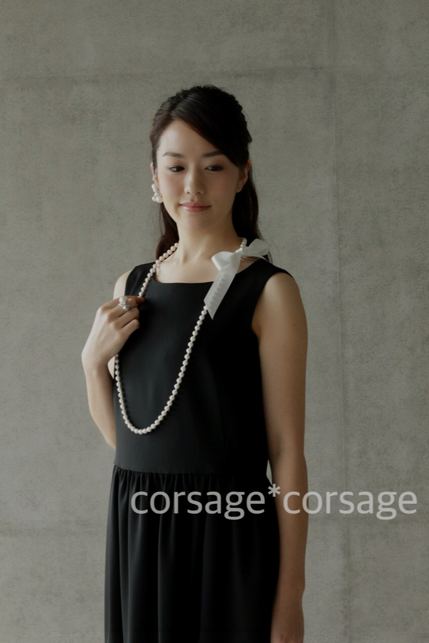 CottonPearl Necklace/corsage*corsge