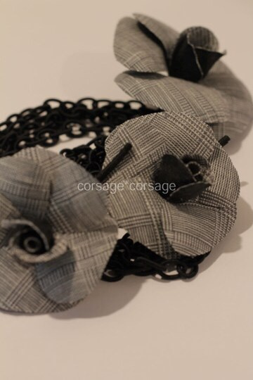 Italian Linen Camellia Corsage/corsage*corsage