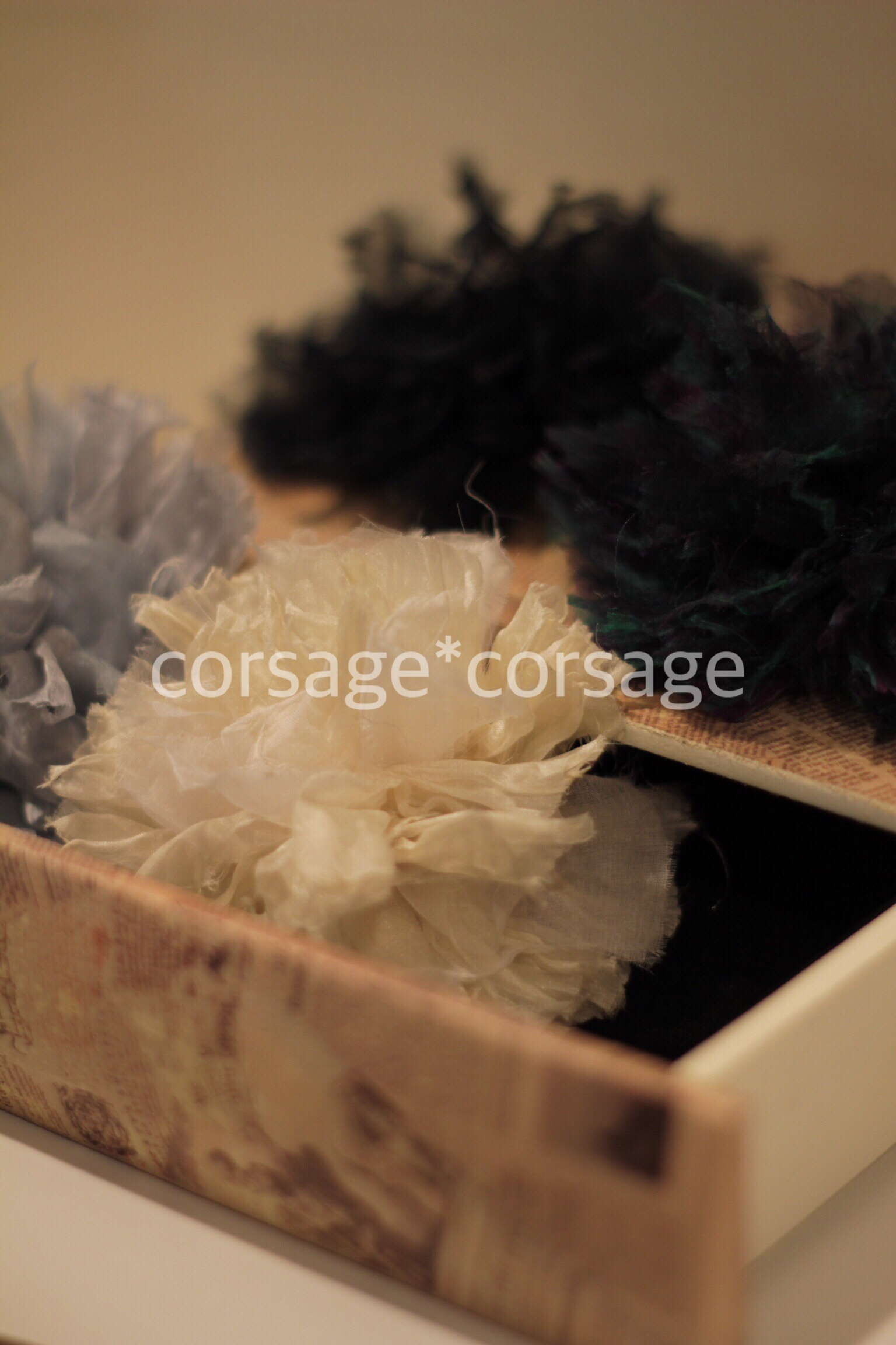 Silk Ponpon Corsage/corsage*corsage